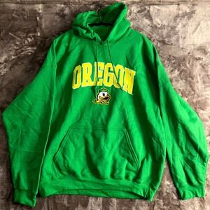 Oregon Ducks Hoodie Mens XL Green Captivating Football Team NCAA Fleece Lined